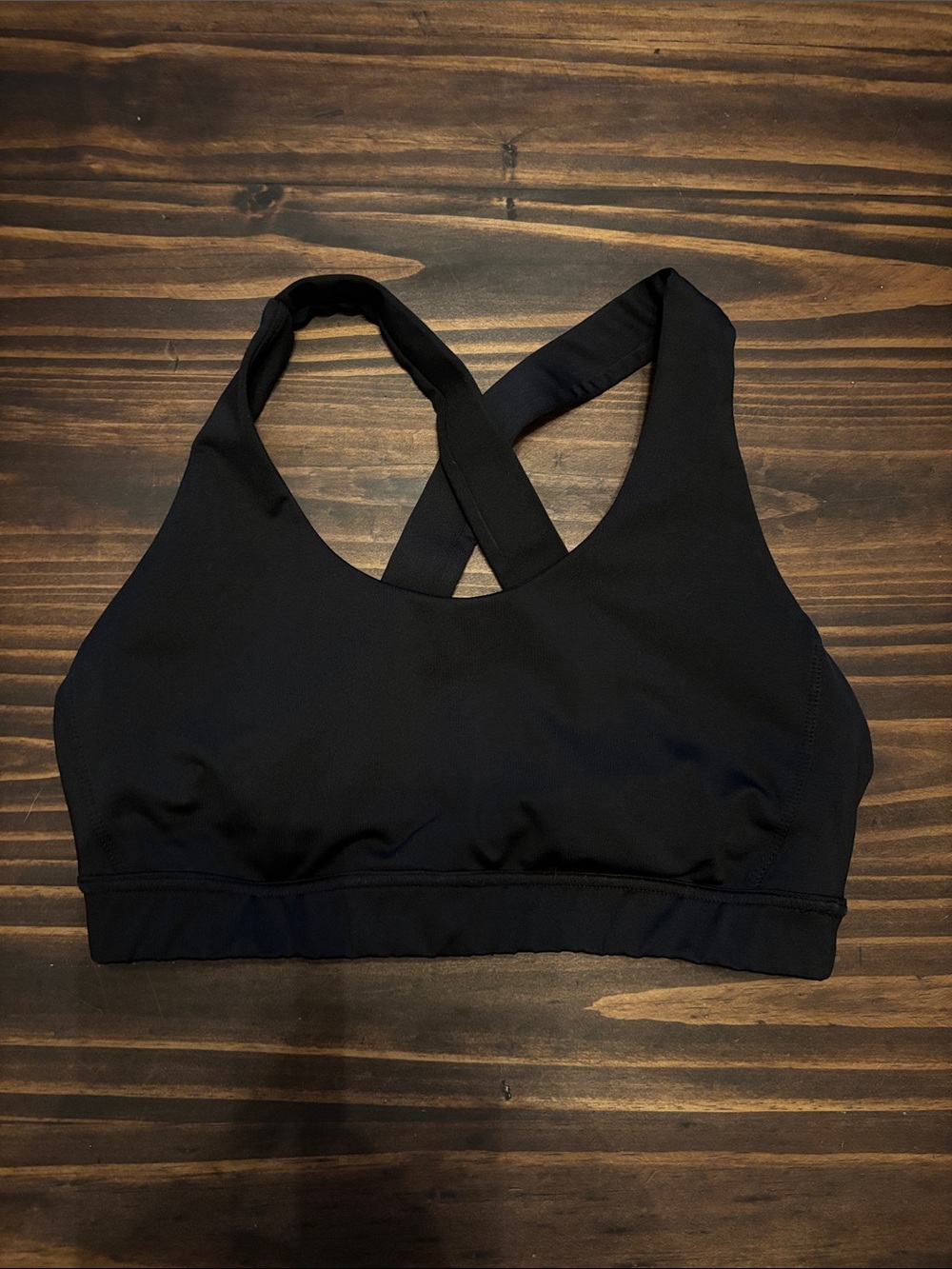 Hylete black sports bra medium